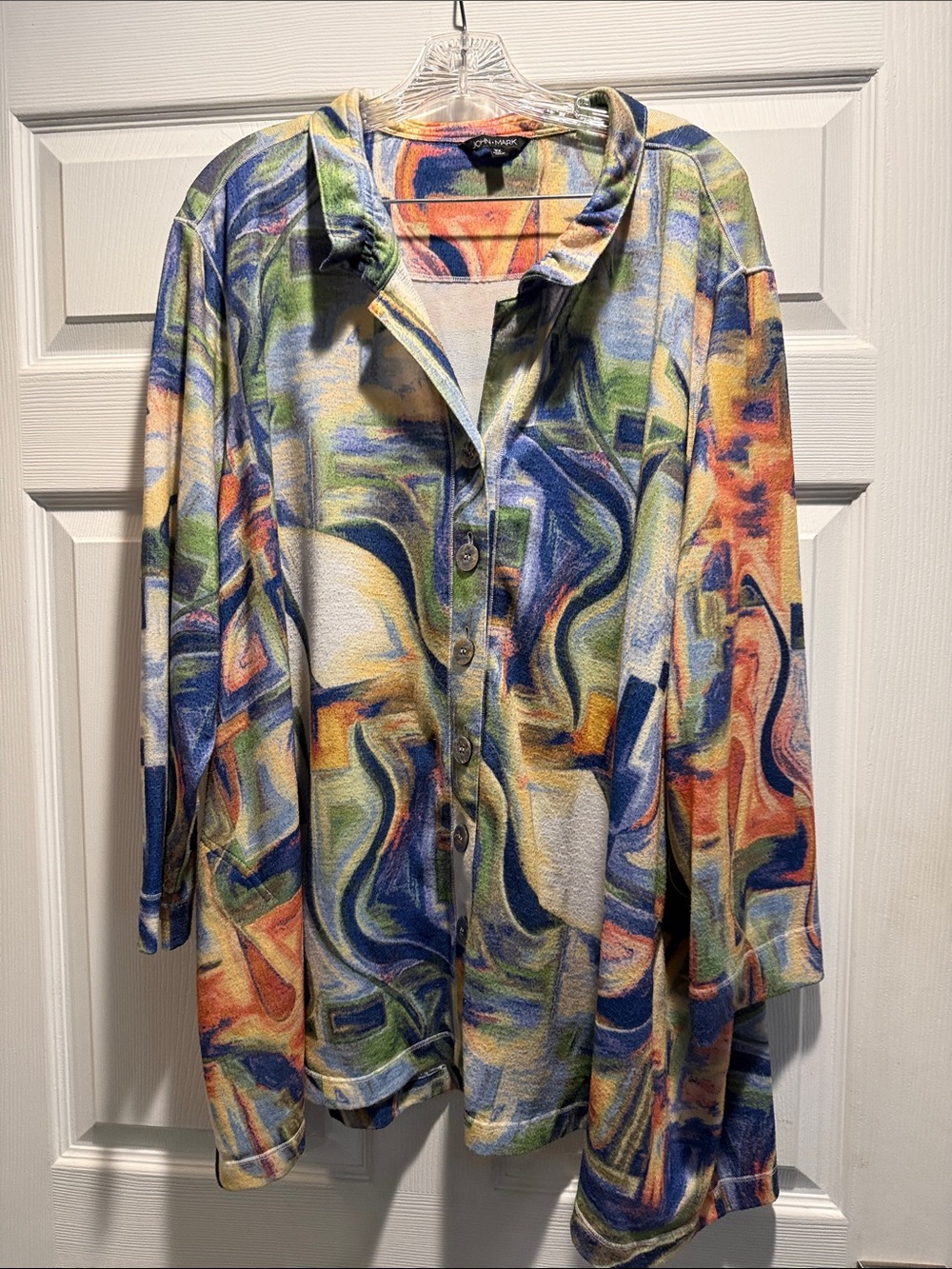 Vintage John Mark Button Up Cardigan Sweater Jacket